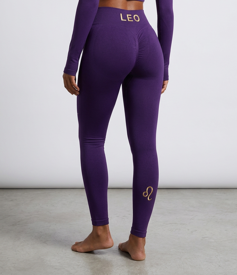Zodi Fit Leo Edition Seamless Compression Leggings – Royal Purple