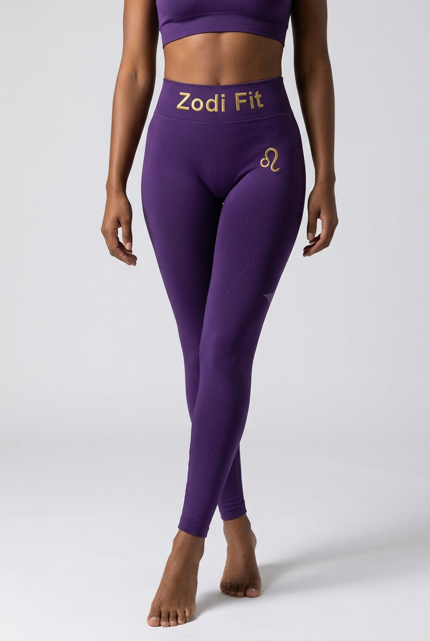 Zodi Fit Leo Edition Seamless Compression Leggings – Royal Purple
