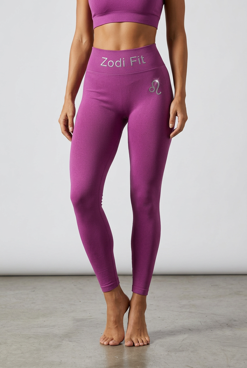 Zodi Fit Leo Edition Seamless Compression Leggings – Orchid Pink