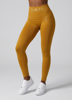 Zodi Fit Leo Edition Seamless Compression Leggings – Mustard Yellow
