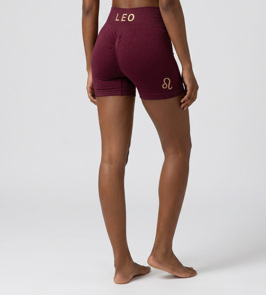 Zodi Fit Leo Edition Seamless Compression Shorts – Burgundy