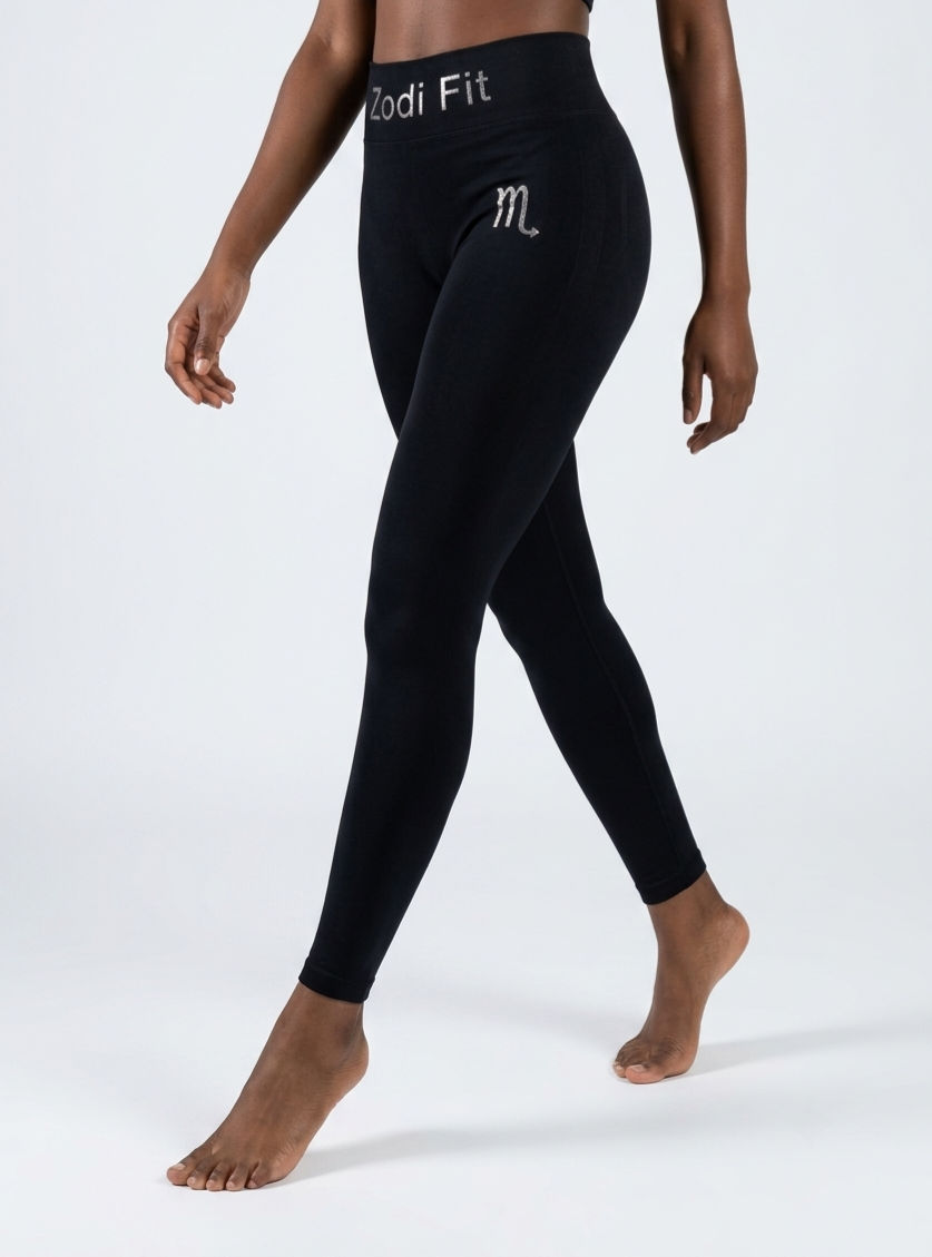 Zodi Fit Scorpio Edition Seamless Compression Leggings – Scorpio Black