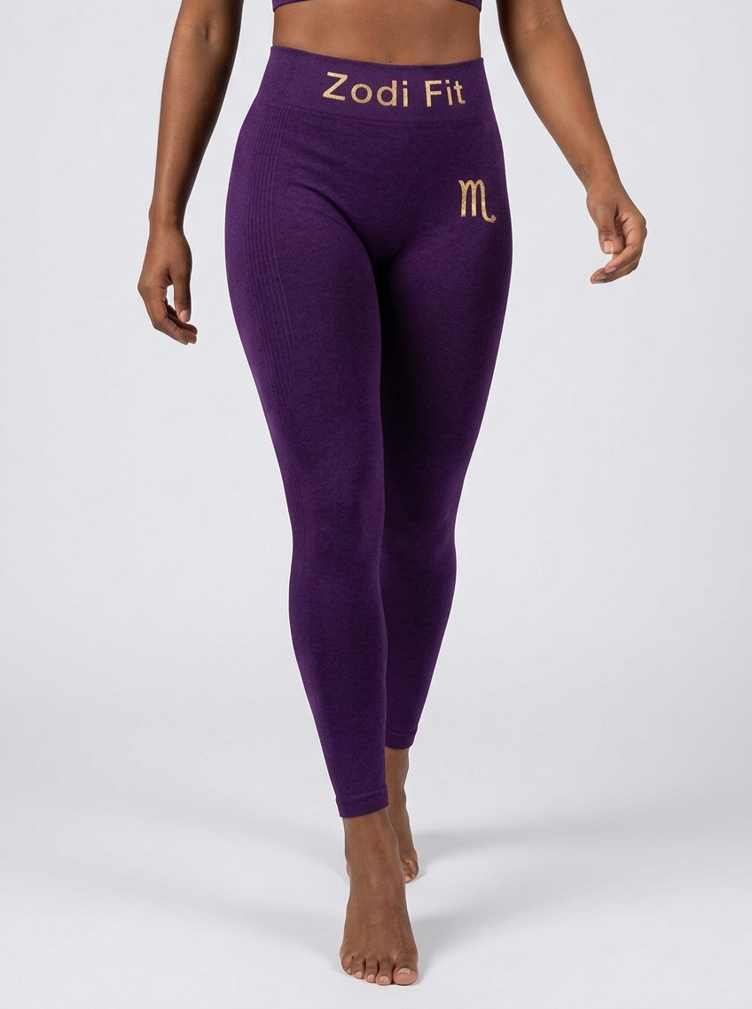 Zodi Fit Scorpio Edition Seamless Compression Leggings – Scorpio Royal Purple