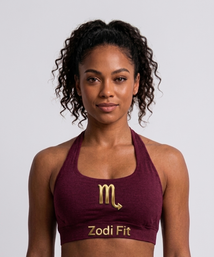 Zodi Fit Scorpio Edition Seamless Sports Bra – Scorpio Burgundy