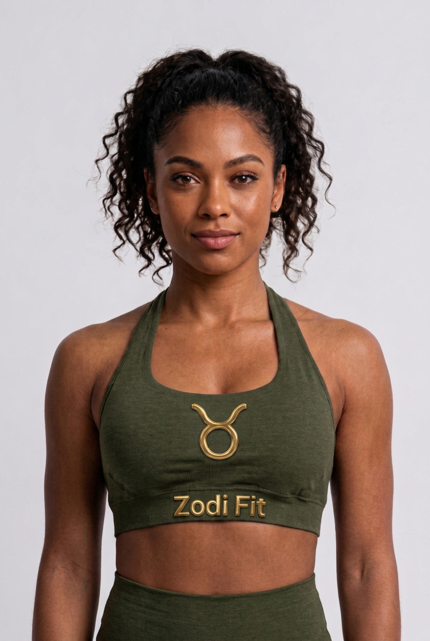 Zodi Fit Taurus Edition Seamless Sports Bra – Taurus Olive Green