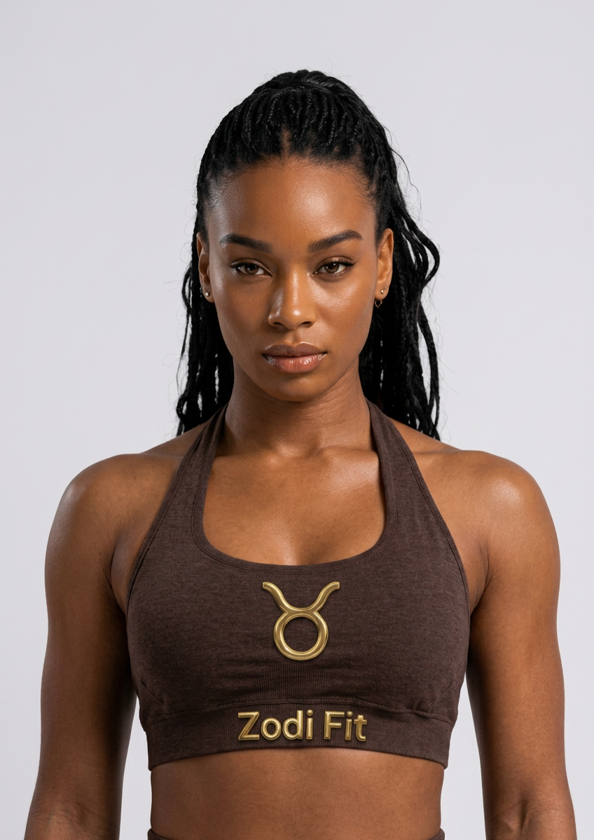 Zodi Fit Taurus Edition Seamless Sports Bra – Taurus Coffee Brown