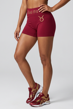 Zodi Fit Taurus Edition Seamless Compression Shorts – Taurus Burgundy