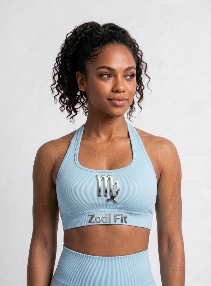 Zodi Fit Virgo Edition Seamless Sports Bra – Ice Blue