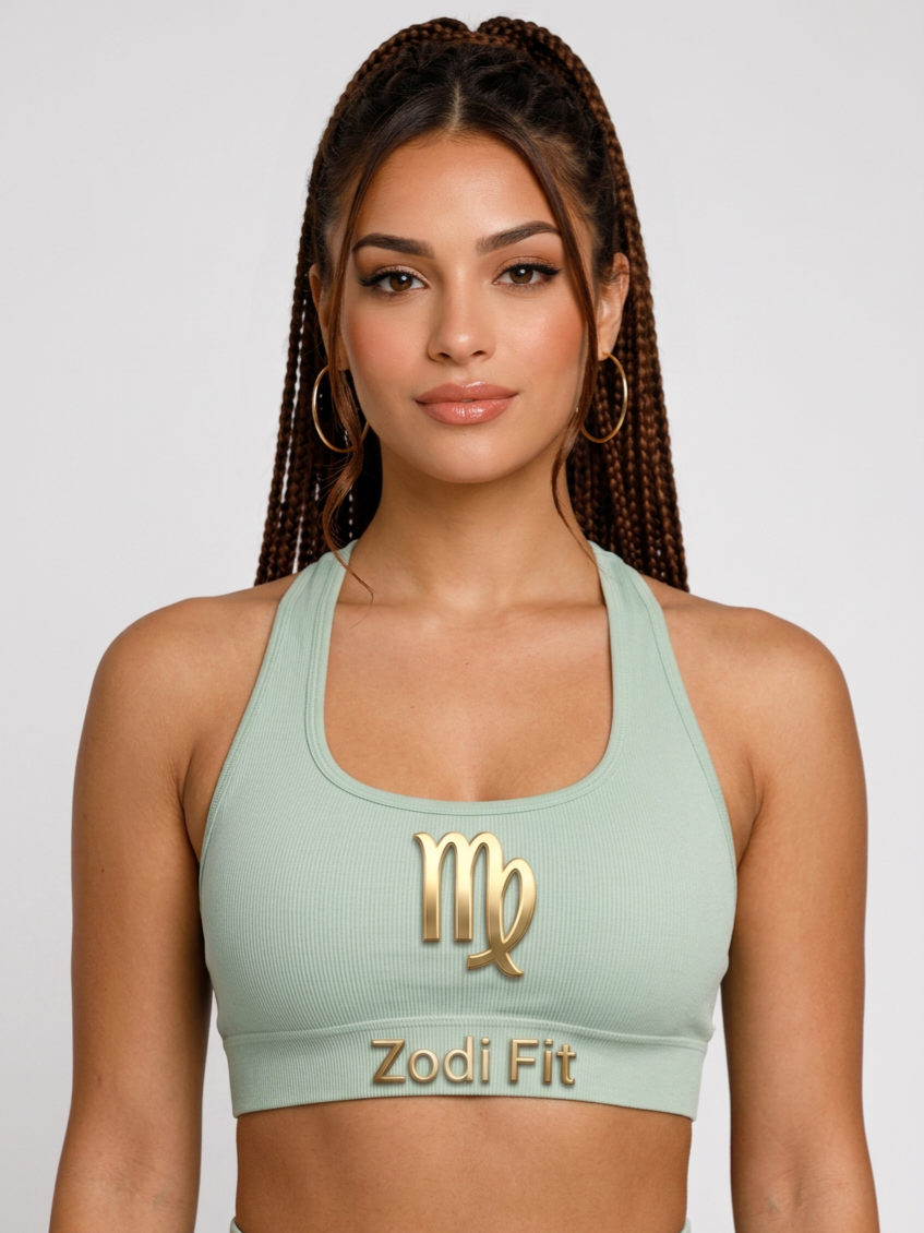 Zodi Fit Virgo Edition Seamless Sports Bra – Light Sage