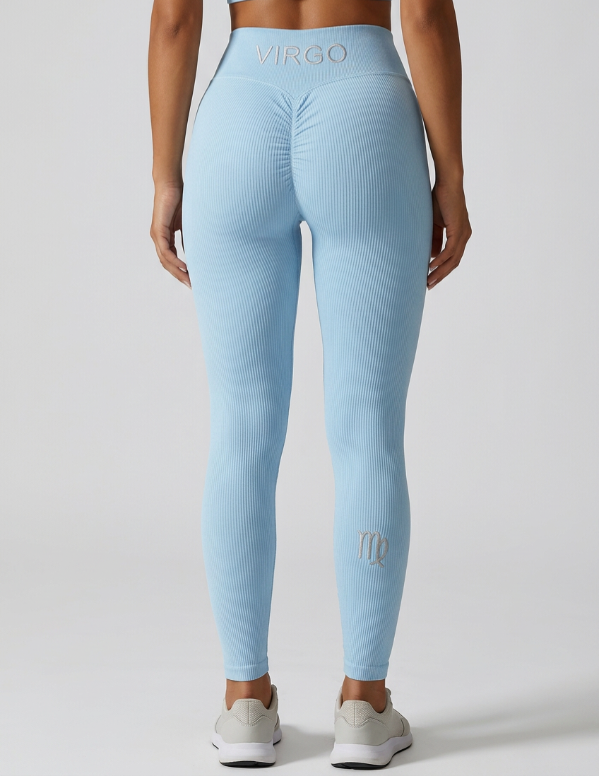 Zodi Fit Virgo Edition Seamless Compression Leggings – Ice Blue