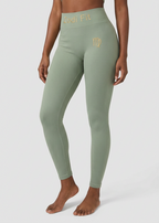 Zodi Fit Virgo Edition Seamless Compression Leggings – Light Sage
