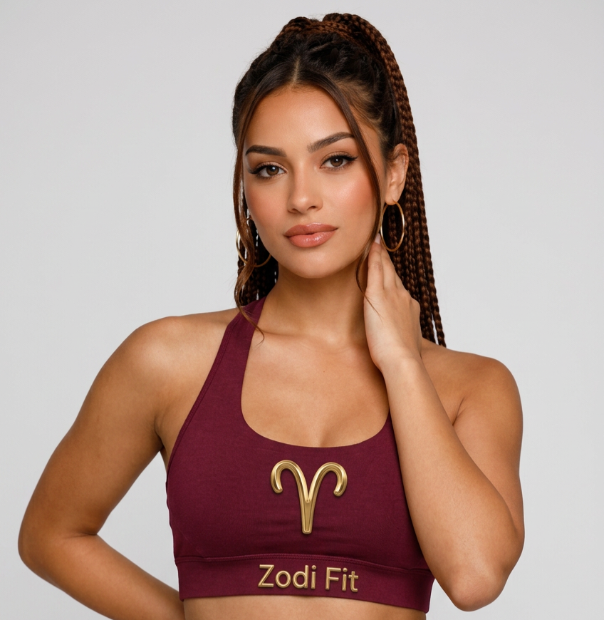 Zodi Fit Aries Edition Seamless Sports Bra – Aries Burgundy