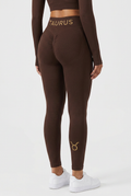 Zodi Fit Taurus Edition Seamless Compression Leggings – Taurus Coffee Brown