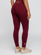 Zodi Fit Aries Edition Seamless Compression Leggings – Aries Crimson Burgundy