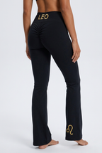 Zodi Fit Leo Edition Luxury Flare Leggings – Onyx Black
