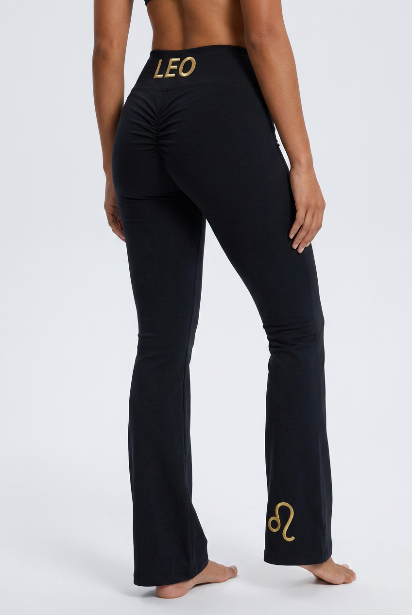 Zodi Fit Leo Edition Luxury Flare Leggings – Onyx Black