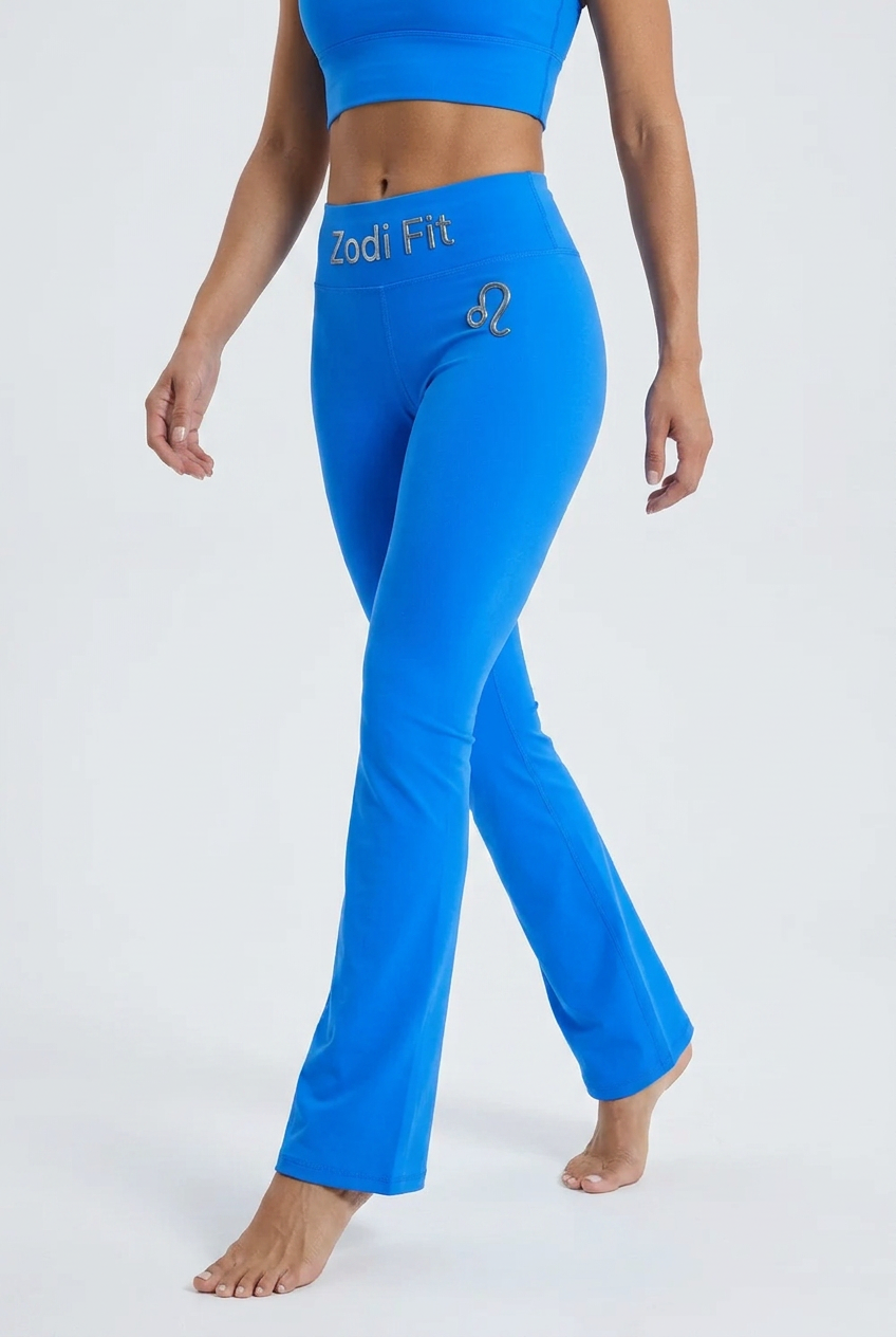 Zodi Fit Leo Edition Luxury Flare Leggings – Royal Blue
