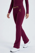 Zodi Fit Leo Edition Luxury Flare Leggings – Leo Burgundy