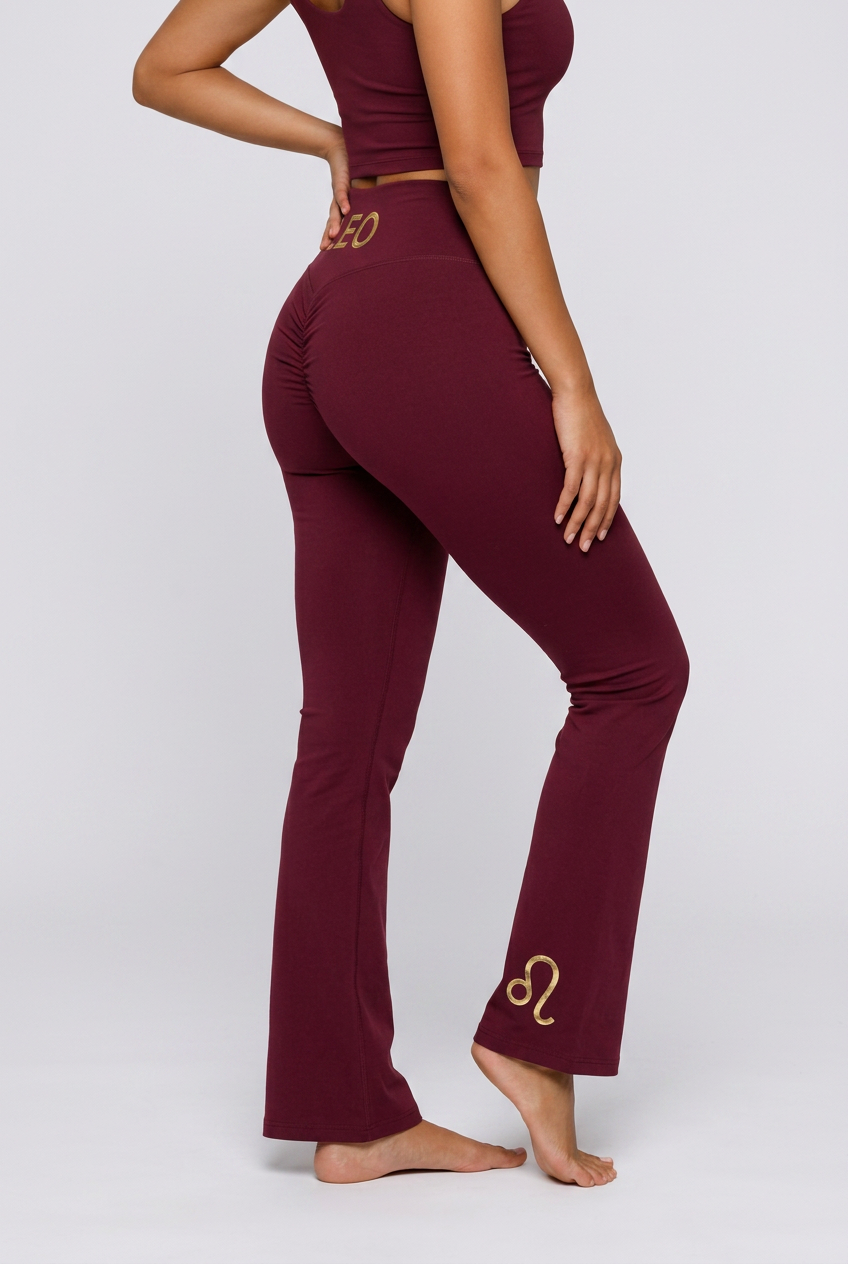Zodi Fit Leo Edition Luxury Flare Leggings – Leo Burgundy