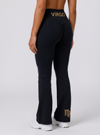 Zodi Fit Virgo Edition Luxury Flare Leggings – Virgo Onyx Black