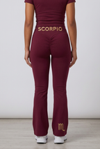 Zodi Fit Scorpio Edition Luxury Flare Leggings – Scorpio Burgundy