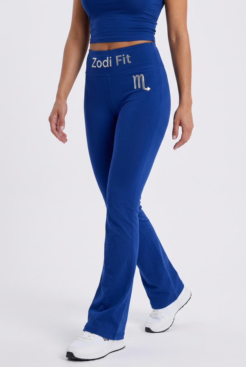 Zodi Fit Scorpio Edition Luxury Flare Leggings – Scorpio Light Royal Blue
