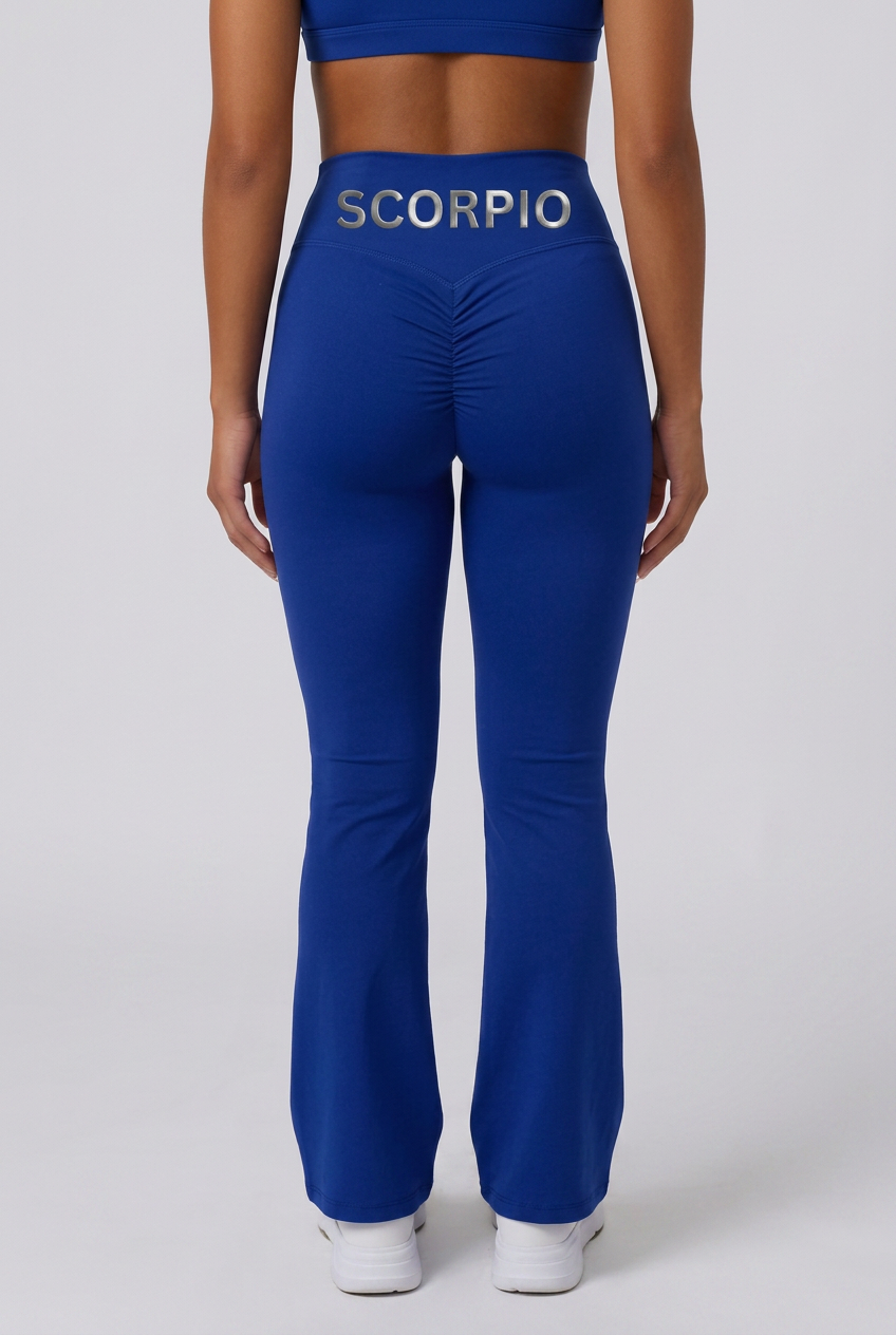 Zodi Fit Scorpio Edition Luxury Flare Leggings – Scorpio Light Royal Blue