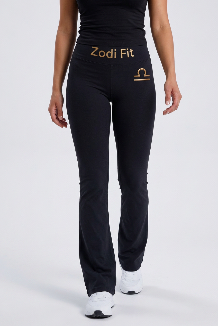 Zodi Fit Libra Edition Luxury Flare Leggings – Libra Onyx Black