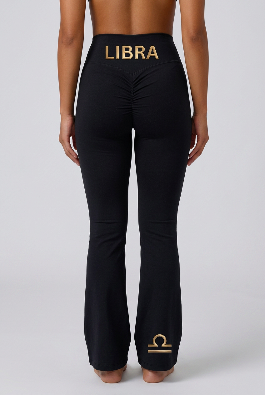 Zodi Fit Libra Edition Luxury Flare Leggings – Libra Onyx Black