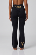 Zodi Fit Aries Edition Luxury Flare Leggings – Aries Onyx Black