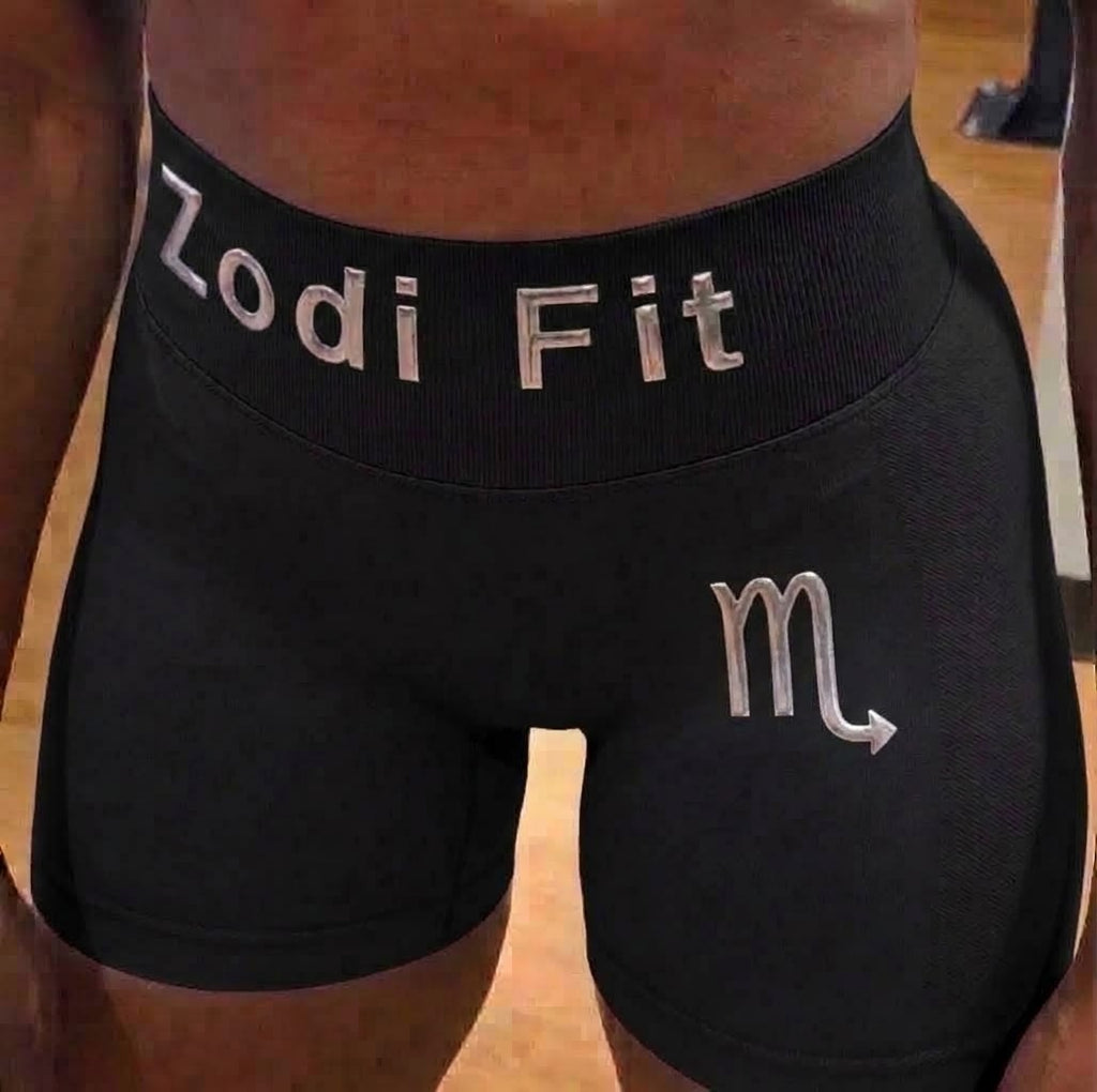 Zodi Fit Scorpio Collection Seamless Compression Shorts – Black Eclipse