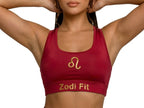 Zodi Fit Leo Collection Seamless Sports Bra – Ruby Red