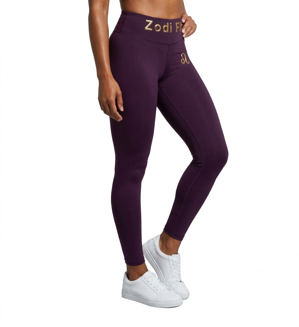 Zodi Fit Leo Collection Seamless Compression Leggings – Royal Purple