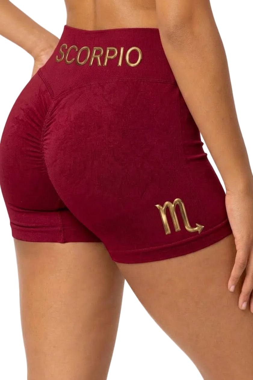 Zodi Fit Scorpio Collection Seamless Compression Shorts – Ruby Red