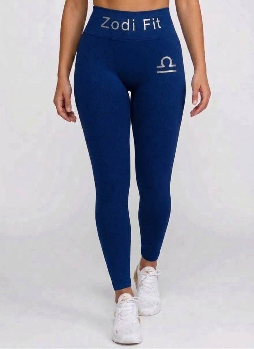 Zodi Fit Libra Collection Seamless Compression Leggings – Royal Blue
