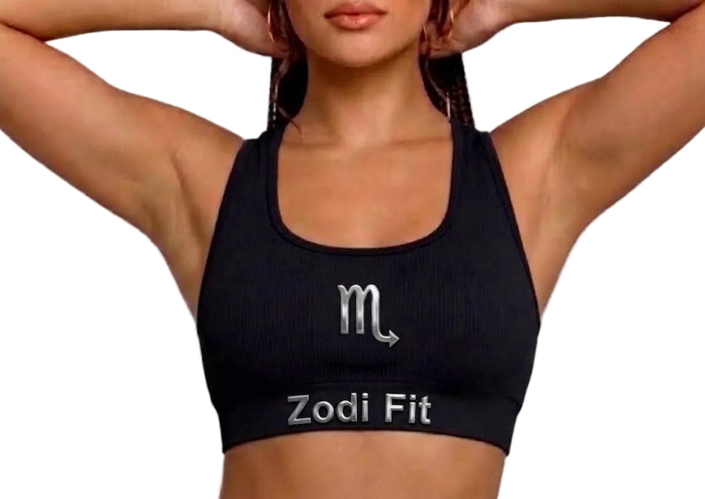Zodi Fit Scorpio Collection Seamless Sports Bra – Black Eclipse