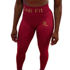 Zodi Fit Scorpio Collection Seamless Compression Leggings – Ruby Red
