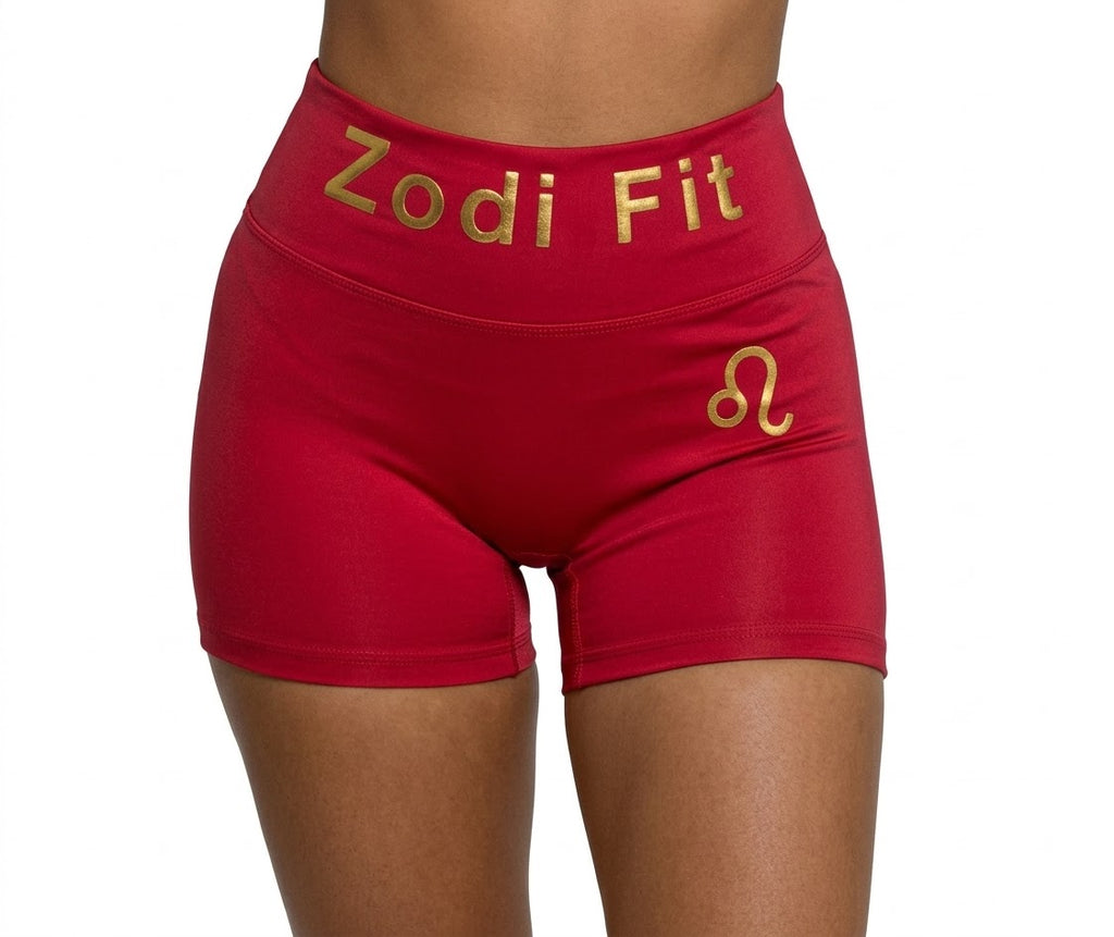 Zodi Fit Leo Collection Seamless Compression Shorts – Ruby Red