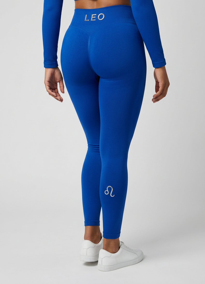 Zodi Fit Leo Collection Seamless Compression Leggings – Leo Royal Blue
