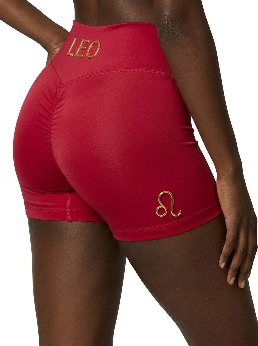 Zodi Fit Leo Collection Seamless Compression Shorts – Ruby Red