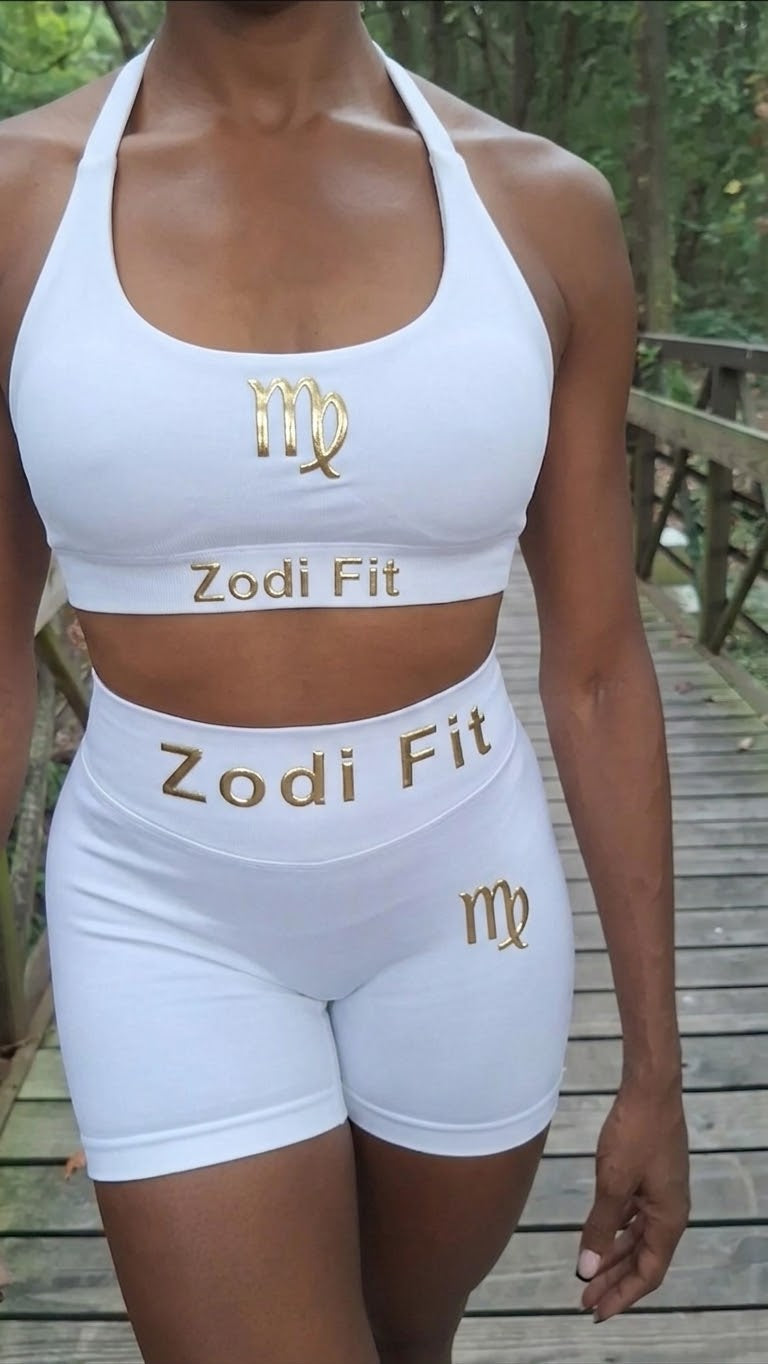 Zodi Fit Virgo Collection Seamless Sports Bra – Pure White