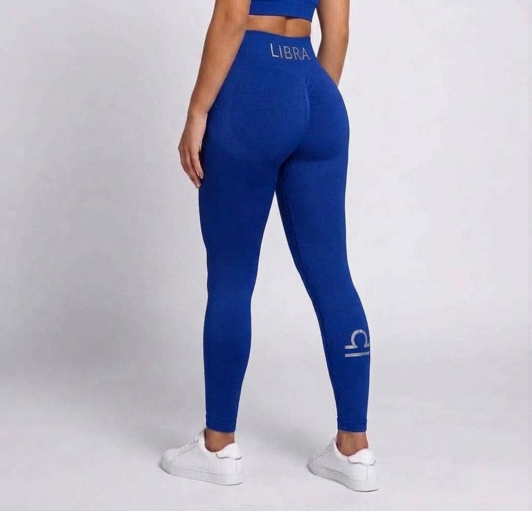 Zodi Fit Libra Collection Seamless Compression Leggings – Royal Blue