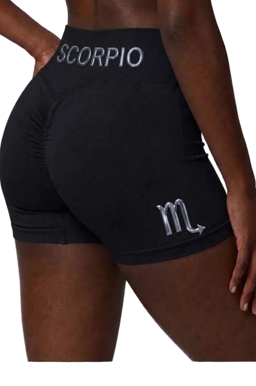 Zodi Fit Scorpio Collection Seamless Compression Shorts – Black Eclipse