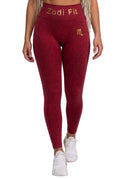 Zodi Fit Scorpio Collection Seamless Compression Leggings – Ruby Red