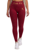 Zodi Fit Scorpio Collection Seamless Compression Leggings – Ruby Red