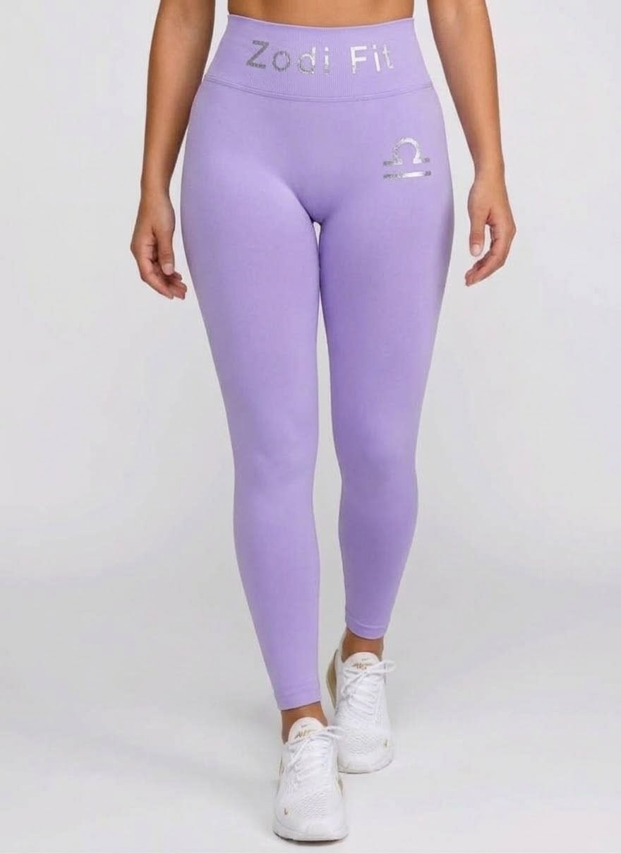 Zodi Fit Libra Collection Seamless Compression Leggings – Lavender