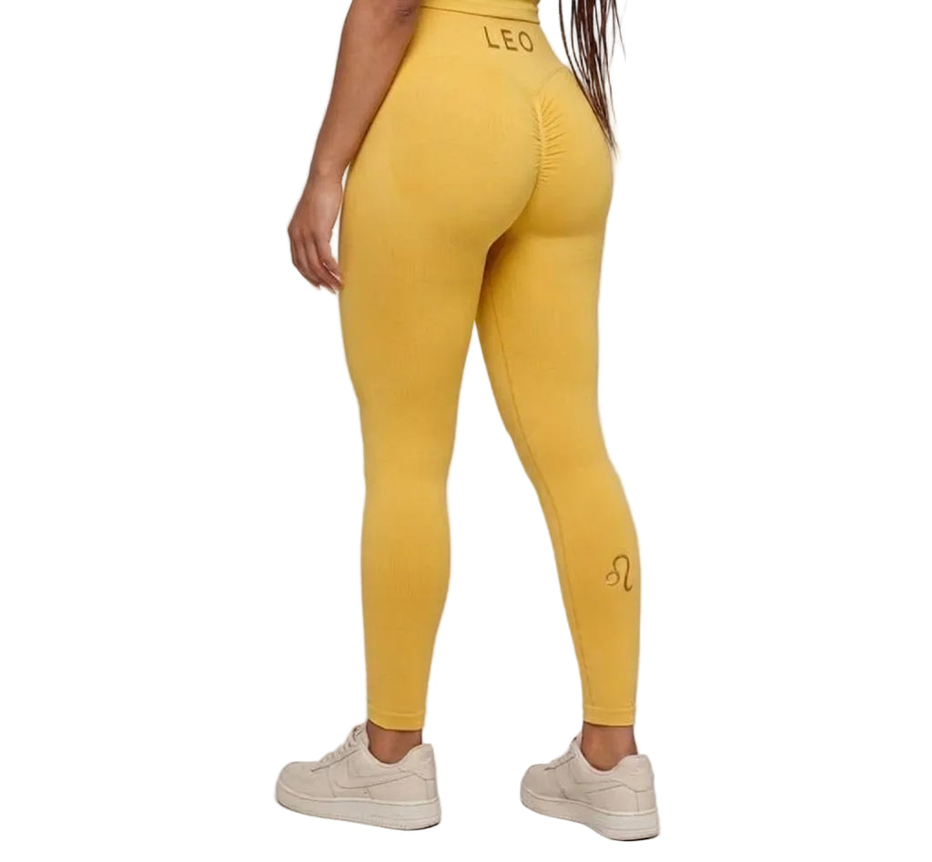 Zodi Fit Leo Collection Seamless Compression Leggings – Solar Gold