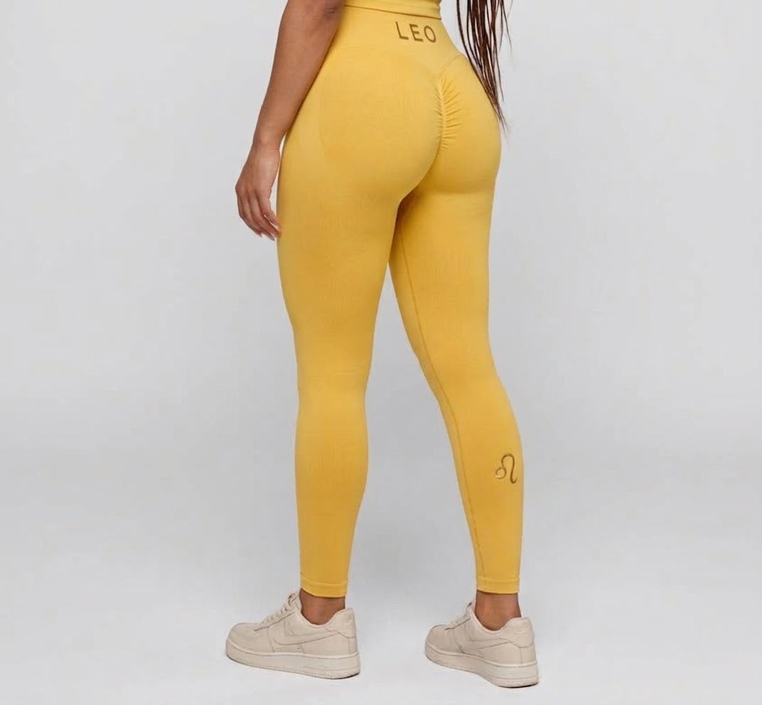 Zodi Fit Leo Collection Seamless Compression Leggings – Solar Gold