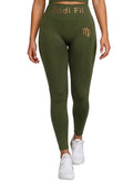 Zodi Fit Virgo Collection Seamless Compression Leggings – Cosmic Moss