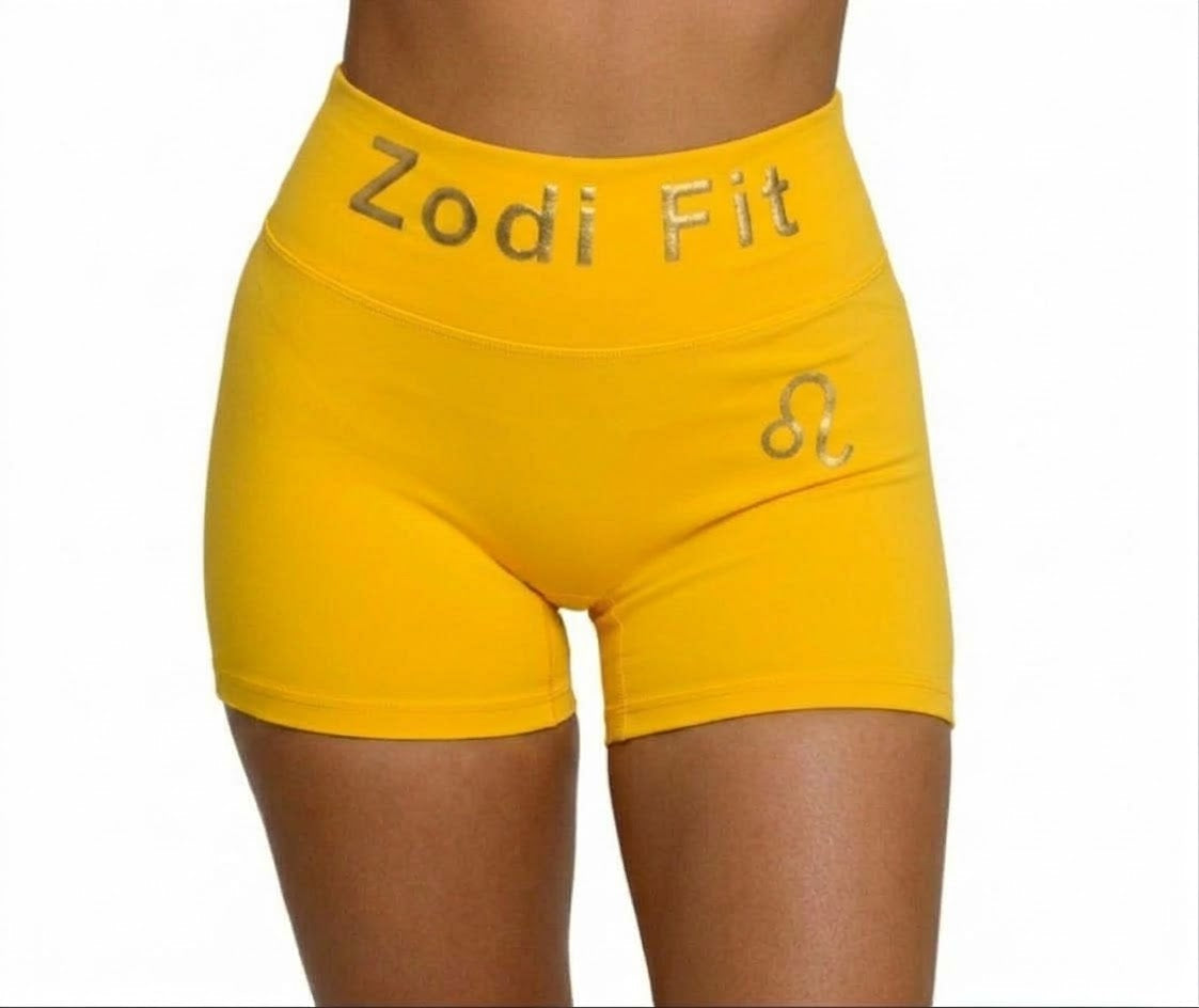 Zodi Fit Leo Collection Seamless Compression Shorts – Solar Gold